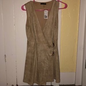 Forever21 suede wrap dress